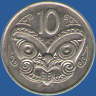 10 центов Новой Зеландии 1988 года